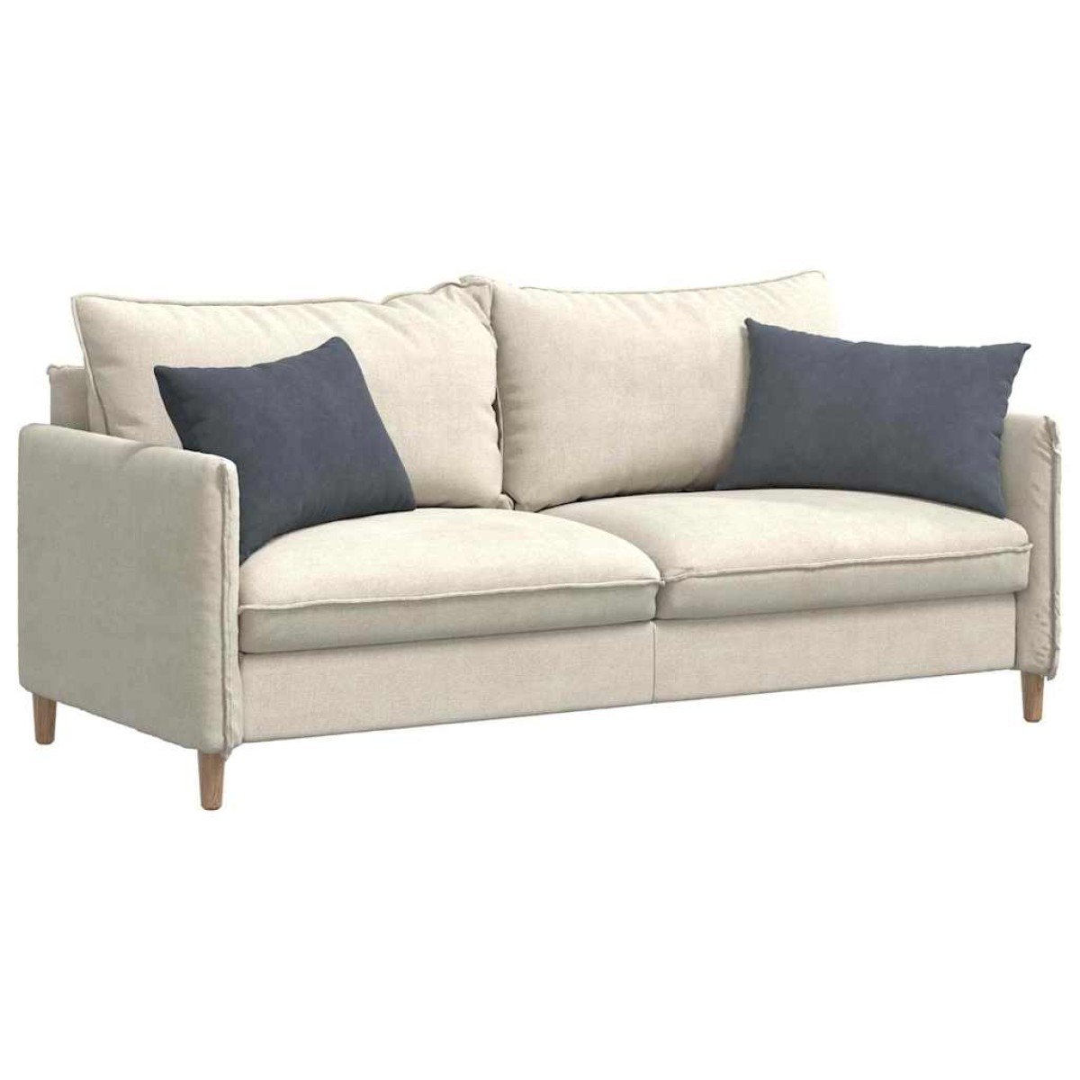 vidaXL Μαξιλάρι Καναπέ 2 pcs Σκούρο γκρι 60 x 40 cm
