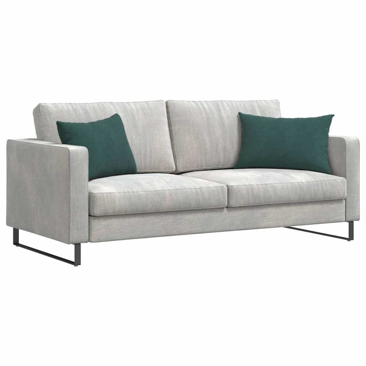 vidaXL Μαξιλάρι Καναπέ 2 pcs Σκούρο πράσινο 60 x 40 cm