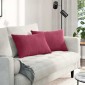 vidaXL Μαξιλάρι Καναπέ 2 pcs Κόκκινο 60 x 40 cm Υφασμάτινο Κορντουρά