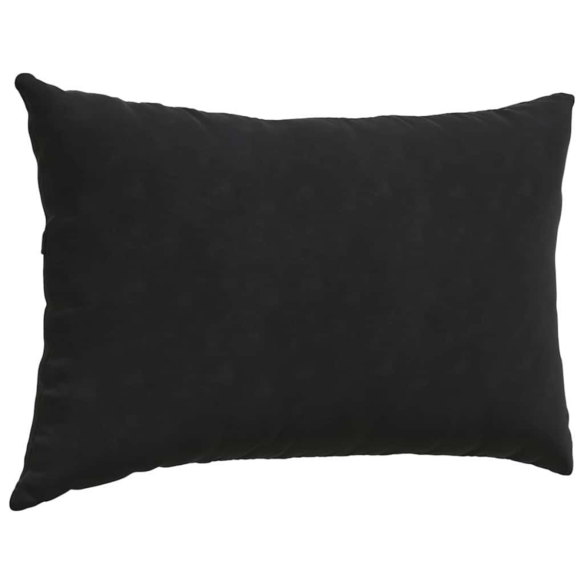 vidaXL Μαξιλάρι Καναπέ 2 pcs Μαύρο 60 x 40 cm Υφασμάτινο Κορντουρά