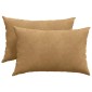 vidaXL Μαξιλάρι Καναπέ 2 pcs Καφέ 60 x 40 cm Υφασμάτινο Κορντουρά