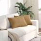 vidaXL Μαξιλάρι Καναπέ 2 pcs Καφέ 60 x 40 cm Υφασμάτινο Κορντουρά