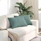 vidaXL Μαξιλάρι Καναπέ 2 pcs Θαλασσί 60 x 40 cm Υφασμάτινο Κορντουρά