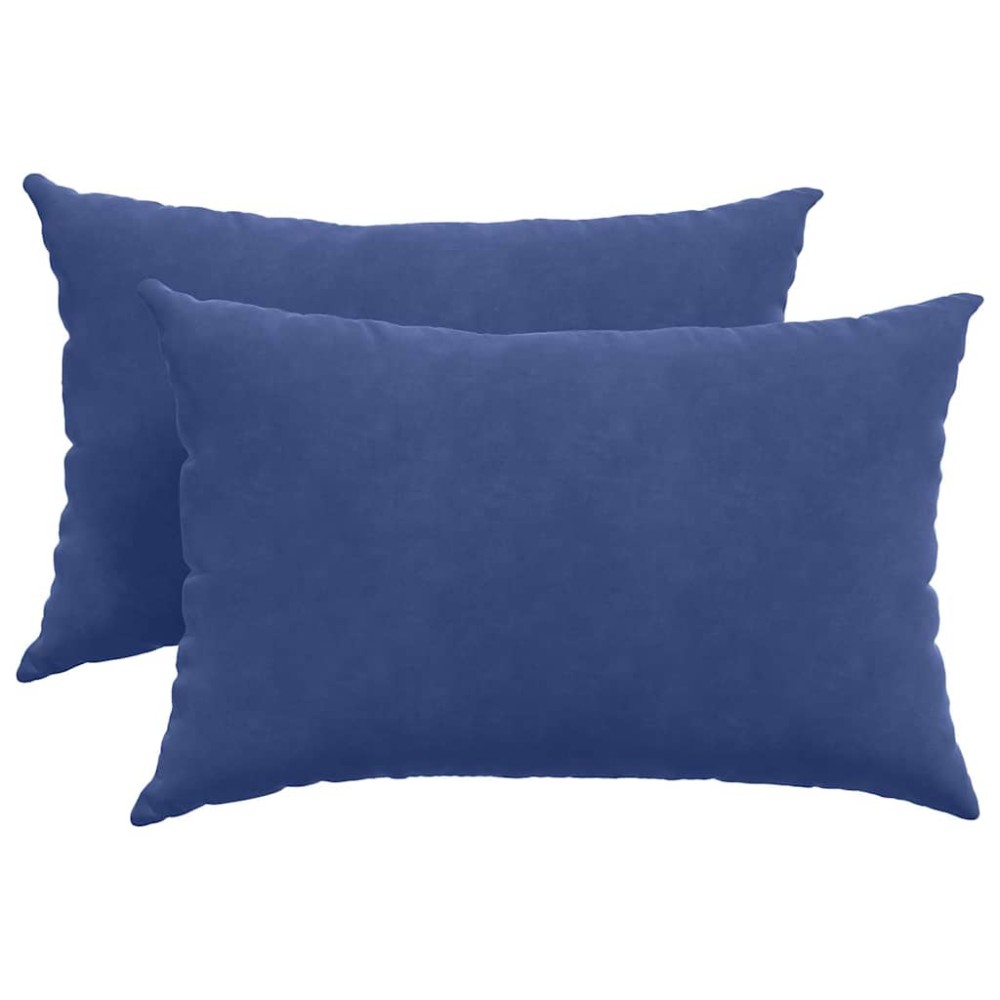 vidaXL Μαξιλάρι Καναπέ 2 pcs Μπλε Αστυνομίας 60 x 40 cm