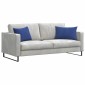 vidaXL Μαξιλάρι Καναπέ 2 pcs Μπλε Αστυνομίας 60 x 40 cm