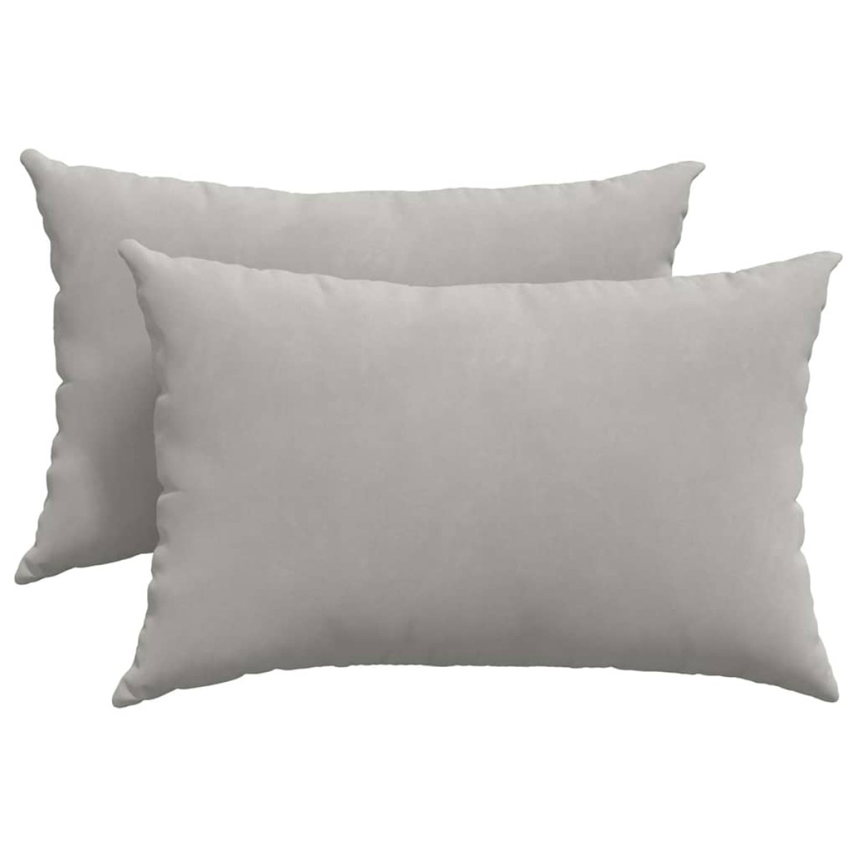vidaXL Μαξιλάρι Καναπέ 2 pcs Ανοιχτό γκρι 60 x 40 cm ύφασμα