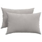 vidaXL Μαξιλάρι Καναπέ 2 pcs Ανοιχτό γκρι 60 x 40 cm ύφασμα