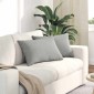 vidaXL Μαξιλάρι Καναπέ 2 pcs Ανοιχτό γκρι 60 x 40 cm ύφασμα