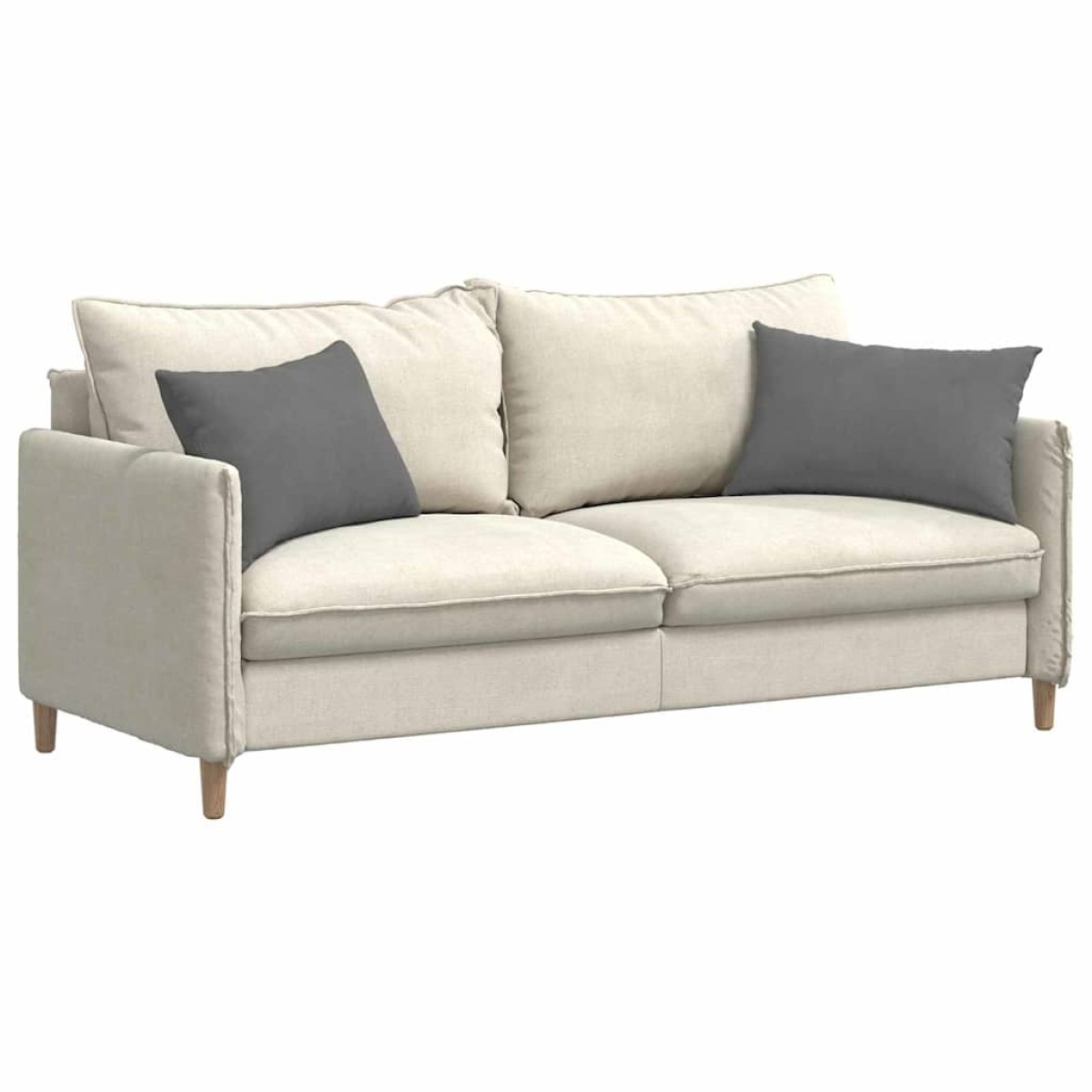 vidaXL Μαξιλάρι Καναπέ 2 pcs Σκούρο Γκρι 60 x 40 cm ύφασμα