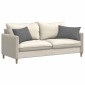 vidaXL Μαξιλάρι Καναπέ 2 pcs Σκούρο Γκρι 60 x 40 cm ύφασμα