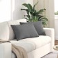 vidaXL Μαξιλάρι Καναπέ 2 pcs Σκούρο Γκρι 60 x 40 cm ύφασμα
