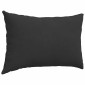 vidaXL Μαξιλάρι Καναπέ 2 pcs Μαύρο 60 x 40 cm ύφασμα