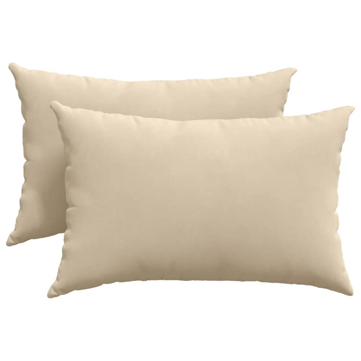 vidaXL Μαξιλάρι Καναπέ 2 pcs Κρεμ 60 x 40 cm ύφασμα