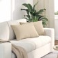 vidaXL Μαξιλάρι Καναπέ 2 pcs Κρεμ 60 x 40 cm ύφασμα