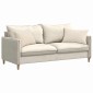 vidaXL Μαξιλάρι Καναπέ 2 pcs Μπεζ 60 x 40 cm ύφασμα