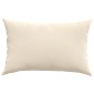 vidaXL Μαξιλάρι Καναπέ 2 pcs Μπεζ 60 x 40 cm ύφασμα