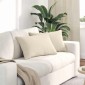 vidaXL Μαξιλάρι Καναπέ 2 pcs Μπεζ 60 x 40 cm ύφασμα