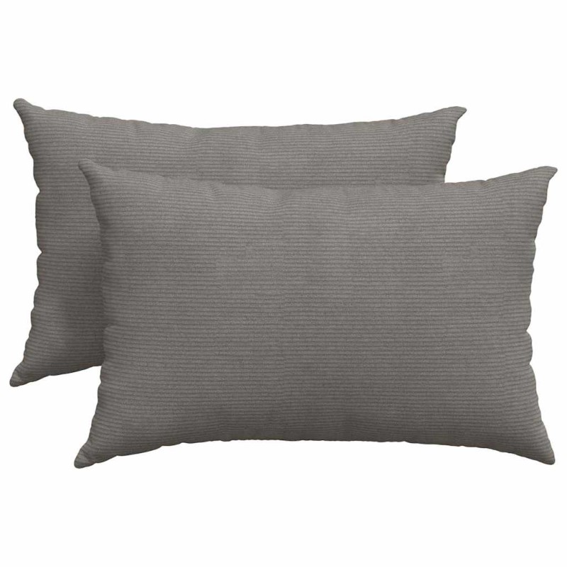 vidaXL Μαξιλάρι Καναπέ 2 pcs Ανοιχτό γκρι 60 x 40 cm
