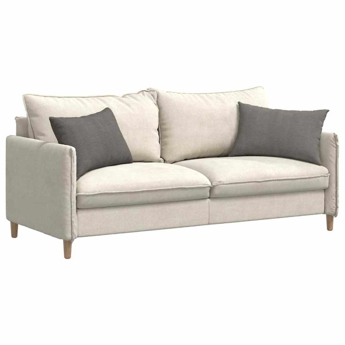 vidaXL Μαξιλάρι Καναπέ 2 pcs Ανοιχτό γκρι 60 x 40 cm