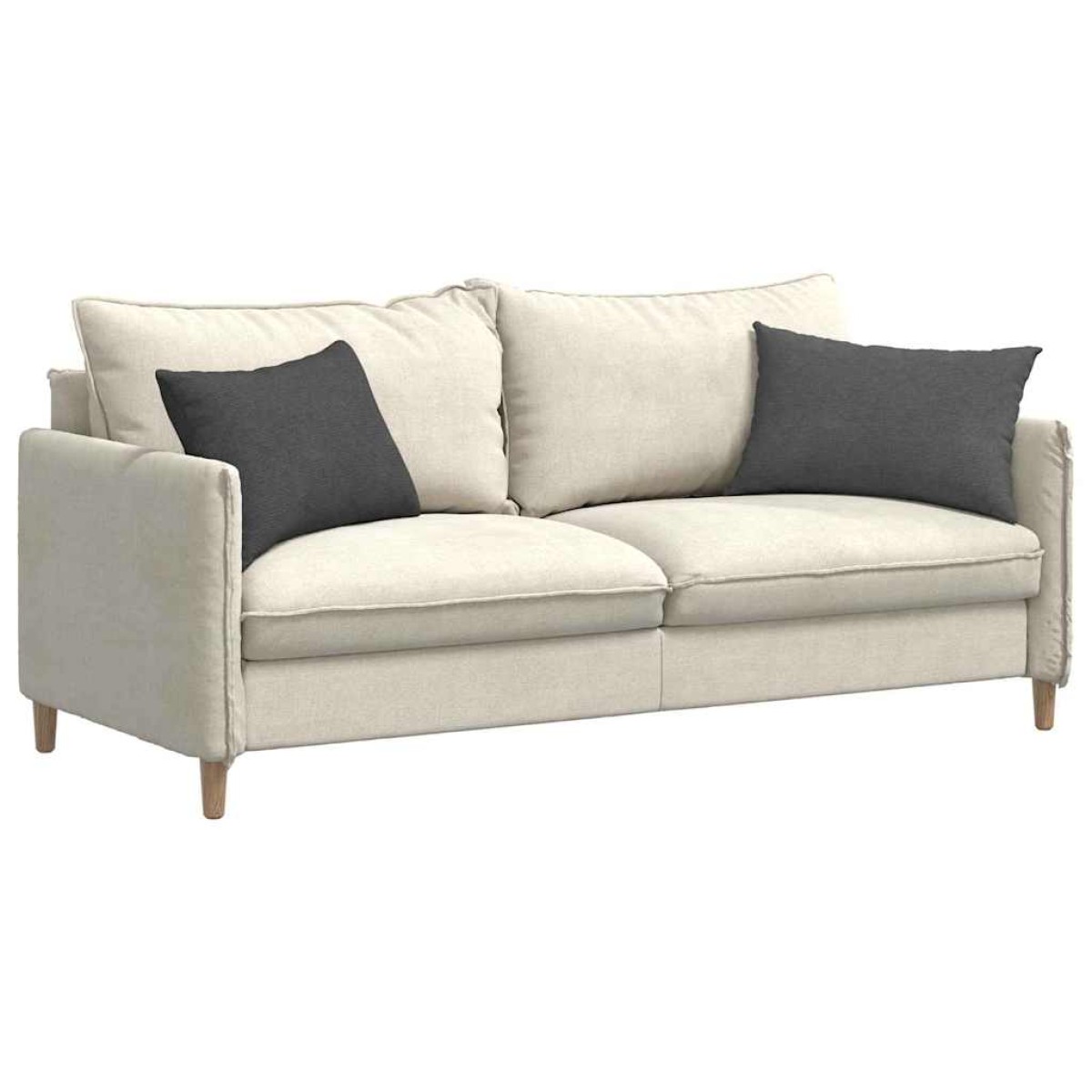 vidaXL Μαξιλάρι Καναπέ 2 pcs Σκούρο Γκρι 60 x 40 cm