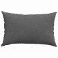vidaXL Μαξιλάρι Καναπέ 2 pcs Σκούρο Γκρι 60 x 40 cm