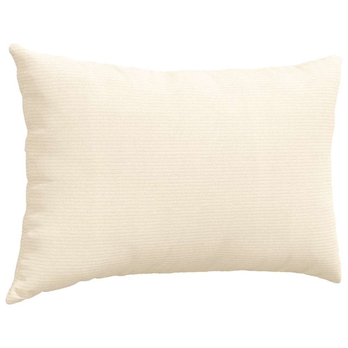 vidaXL Μαξιλάρι Καναπέ 2 pcs Κρεμ 60 x 40 cm Υφασμάτινο Κορντουρά