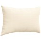 vidaXL Μαξιλάρι Καναπέ 2 pcs Κρεμ 60 x 40 cm Υφασμάτινο Κορντουρά