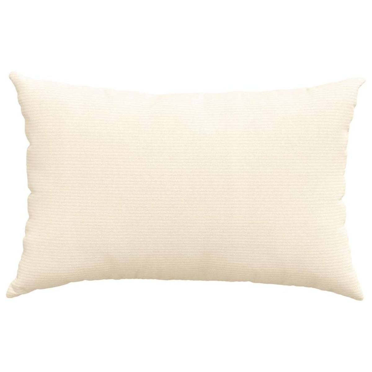 vidaXL Μαξιλάρι Καναπέ 2 pcs Κρεμ 60 x 40 cm Υφασμάτινο Κορντουρά