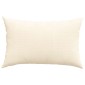 vidaXL Μαξιλάρι Καναπέ 2 pcs Κρεμ 60 x 40 cm Υφασμάτινο Κορντουρά