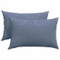 vidaXL Μαξιλάρι Καναπέ 2 pcs Μπλε 60 x 40 cm Υφασμάτινο Κορντουρά