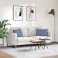 vidaXL Μαξιλάρι Καναπέ 2 pcs Μπλε 60 x 40 cm Υφασμάτινο Κορντουρά