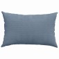 vidaXL Μαξιλάρι Καναπέ 2 pcs Μπλε 60 x 40 cm Υφασμάτινο Κορντουρά