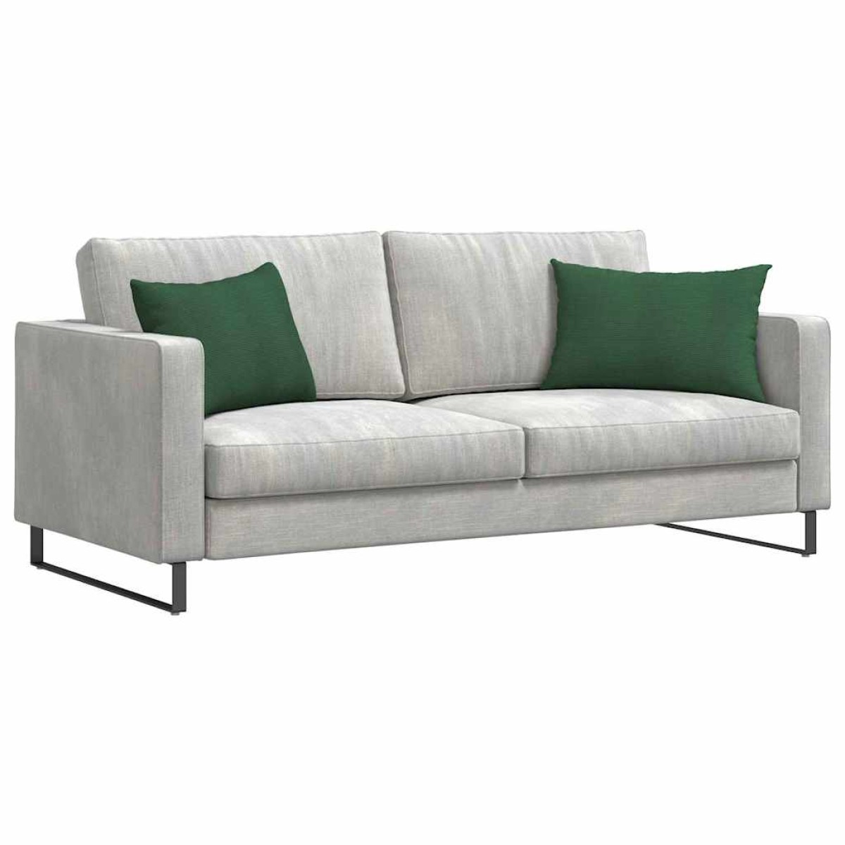 vidaXL Μαξιλάρι Καναπέ 2 pcs Σκούρο Πράσινο 60 x 40 cm