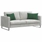 vidaXL Μαξιλάρι Καναπέ 2 pcs Σκούρο Πράσινο 60 x 40 cm