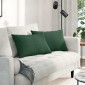 vidaXL Μαξιλάρι Καναπέ 2 pcs Σκούρο Πράσινο 60 x 40 cm