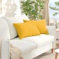vidaXL Μαξιλάρι Καναπέ 2 pcs Απαλό Κίτρινο 60 x 40 cm
