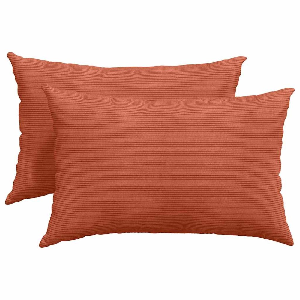 vidaXL Μαξιλάρι Καναπέ 2 pcs Κόκκινο Πορτοκαλί 60 x 40 cm