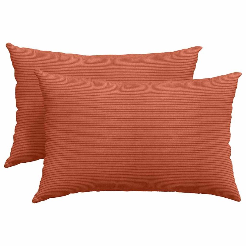 vidaXL Μαξιλάρι Καναπέ 2 pcs Κόκκινο Πορτοκαλί 60 x 40 cm