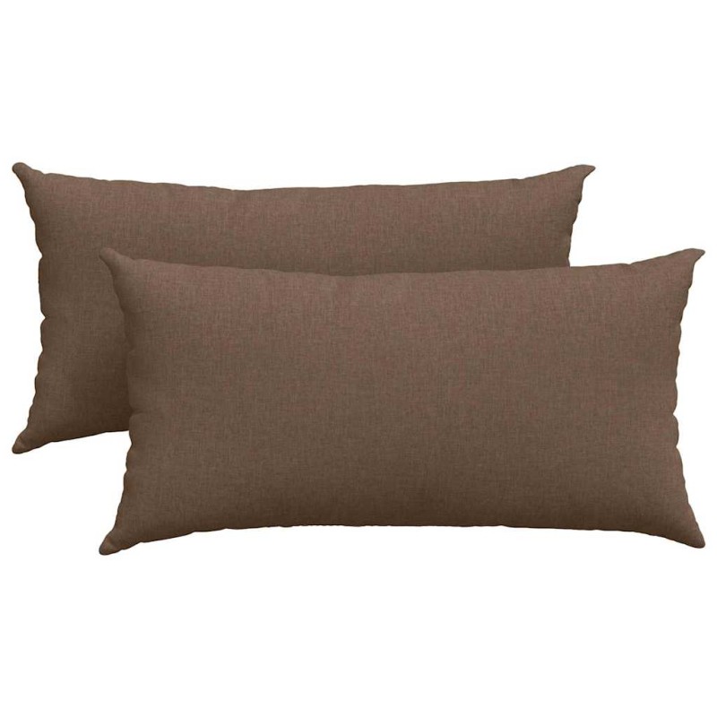 vidaXL Μαξιλάρι Καναπέ 2 τμχ. ύφασμα Καφέ 80 x 40 cm