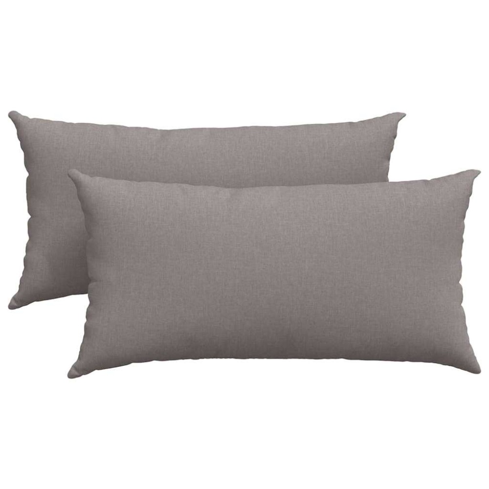 vidaXL Μαξιλάρι Καναπέ 2 τμχ. ύφασμα Taupe 80 x 40 cm