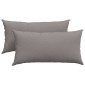 vidaXL Μαξιλάρι Καναπέ 2 τμχ. ύφασμα Taupe 80 x 40 cm