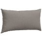 vidaXL Μαξιλάρι Καναπέ 2 τμχ. ύφασμα Taupe 80 x 40 cm