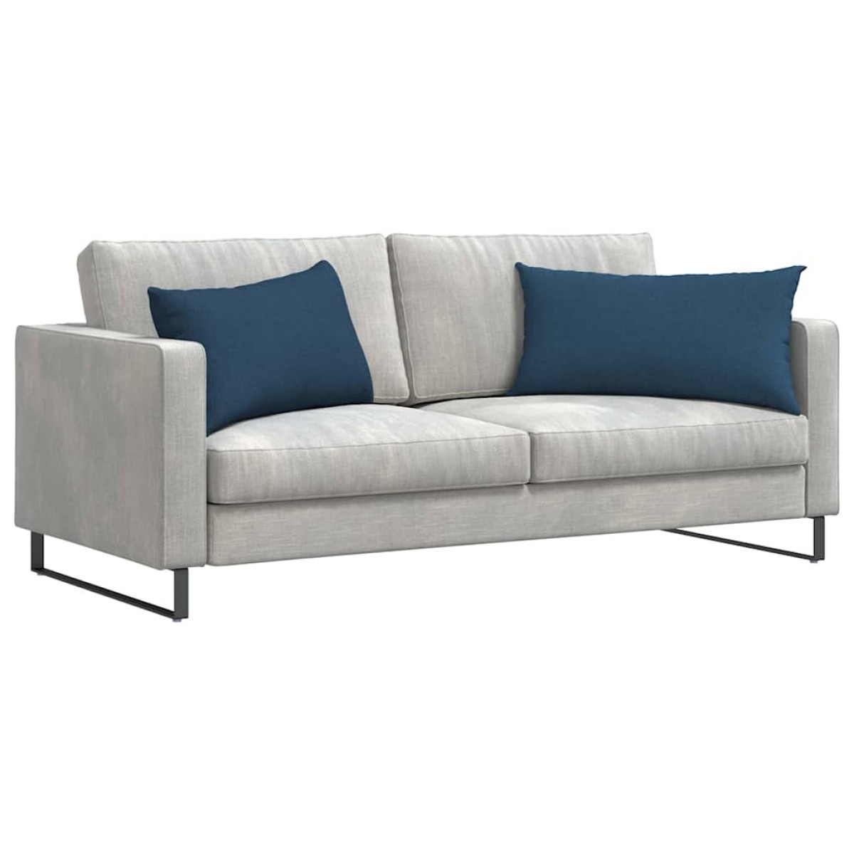 vidaXL Μαξιλάρι Καναπέ 2 τμχ. ύφασμα Μπλε 80 x 40 cm