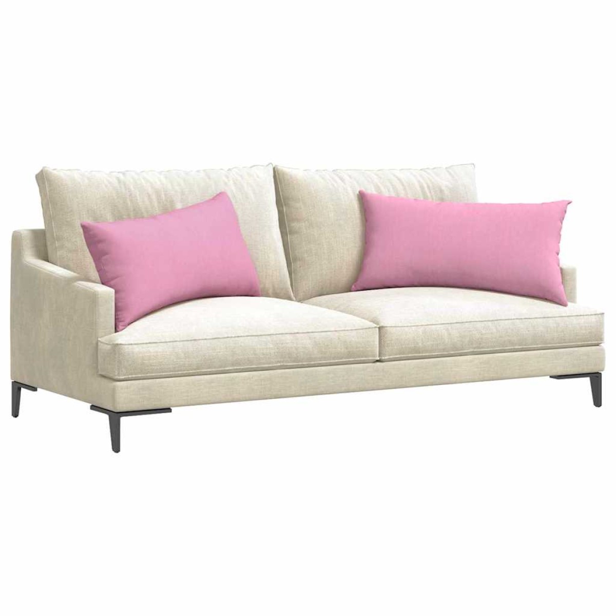 vidaXL Μαξιλάρι Καναπέ 2 τμχ. ύφασμα Ροζ 80 x 40 cm