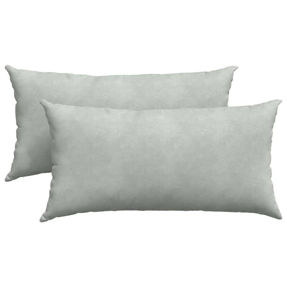 vidaXL Μαξιλάρι Καναπέ 2 pcs Ανοιχτό γκρι 80 x 40 cm