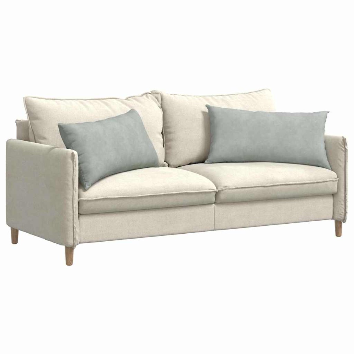 vidaXL Μαξιλάρι Καναπέ 2 pcs Ανοιχτό γκρι 80 x 40 cm