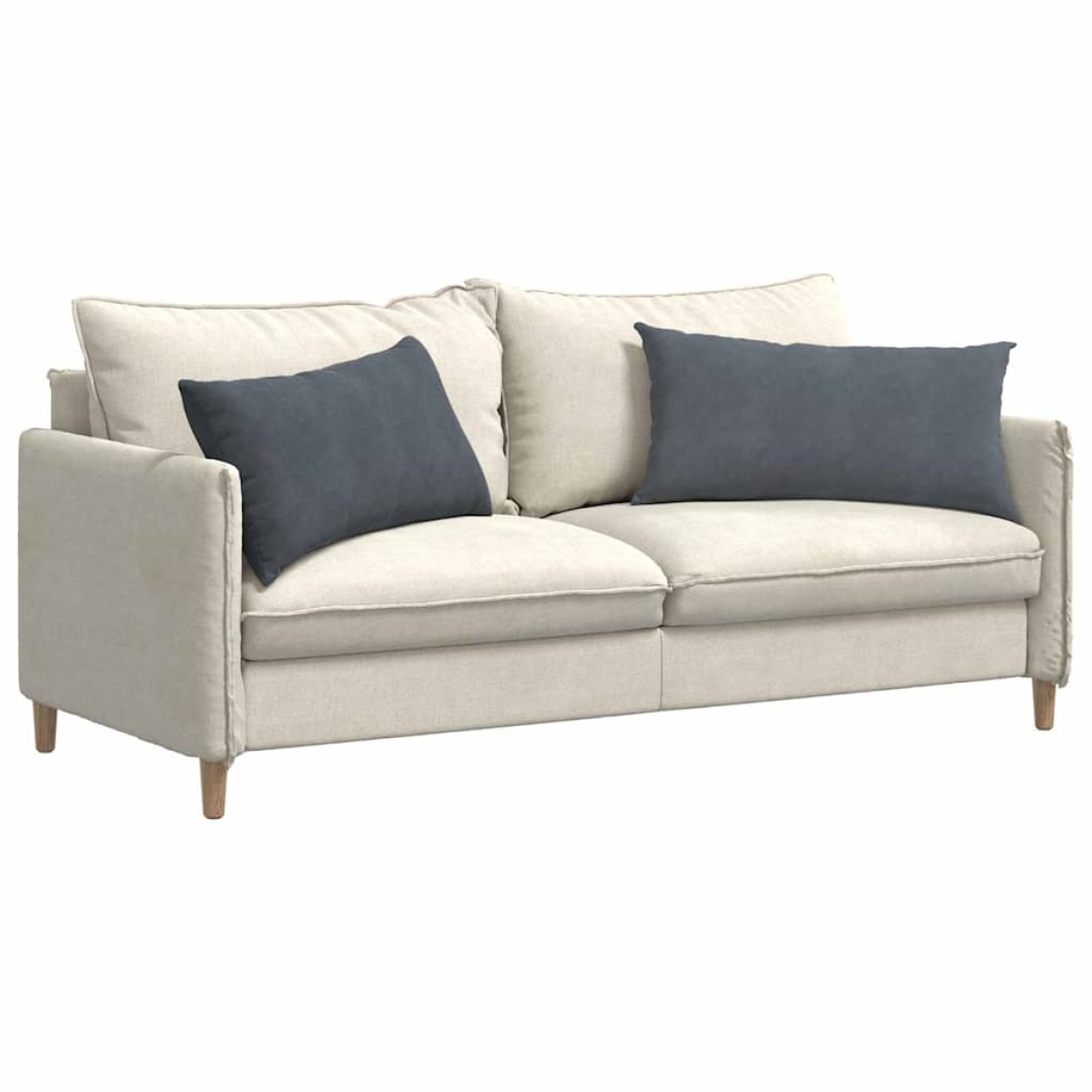 vidaXL Μαξιλάρι Καναπέ 2 pcs Σκούρο Γκρι 80 x 40 cm
