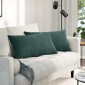 vidaXL Μαξιλάρι Καναπέ 2 pcs Σκούρο Πράσινο 80 x 40 cm