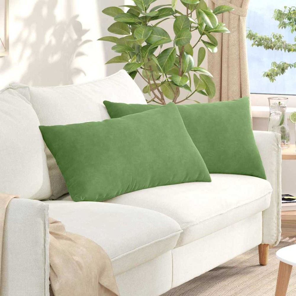 vidaXL Μαξιλάρι Καναπέ 2 pcs Ανοιχτό Πράσινο 80 x 40 cm