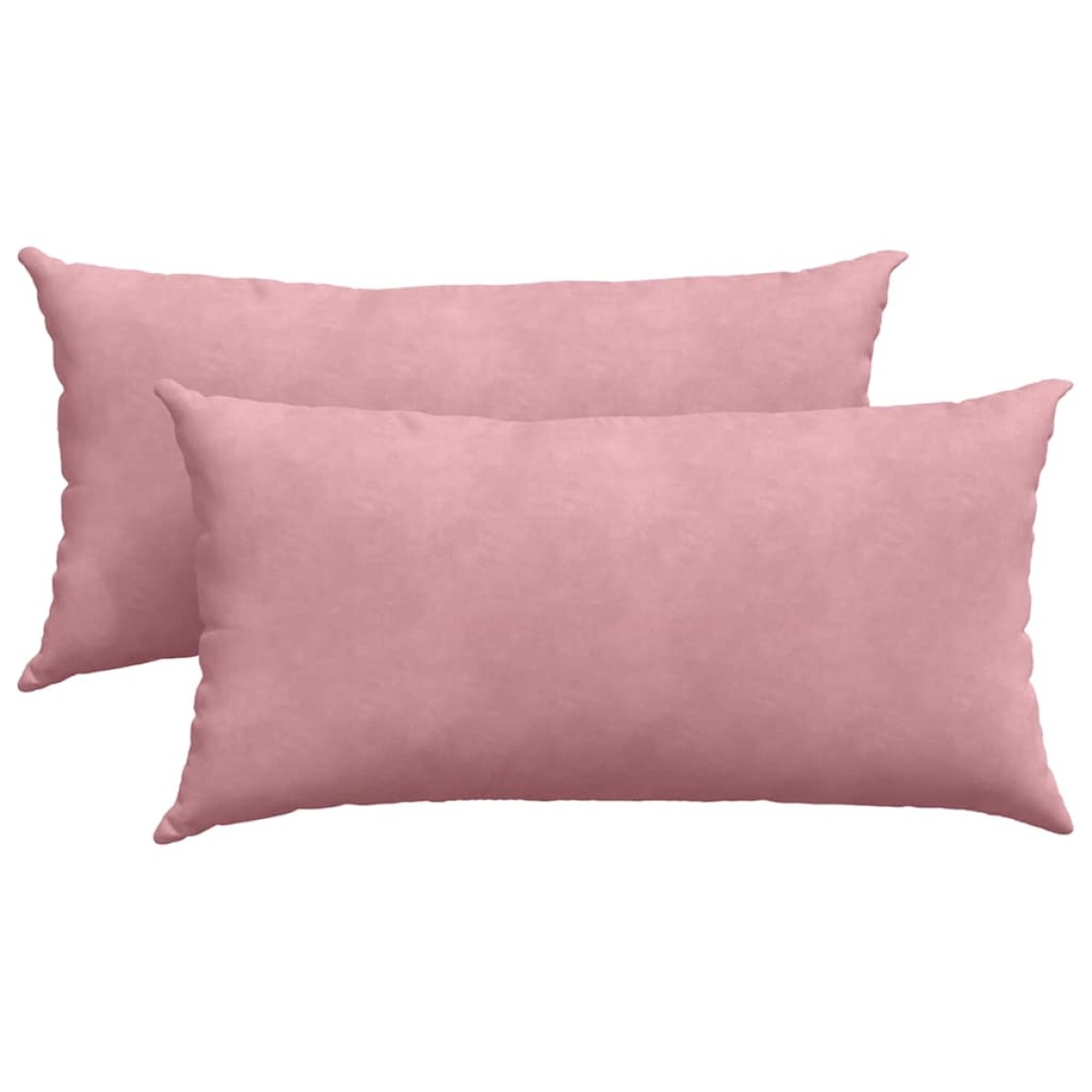 vidaXL Μαξιλάρι Καναπέ 2 pcs Ροζ 80 x 40 cm Υφασμάτινο Κορντουρά